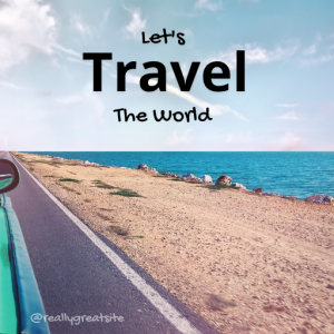 Blue Green and Beige Photographic Travel Facebook Post